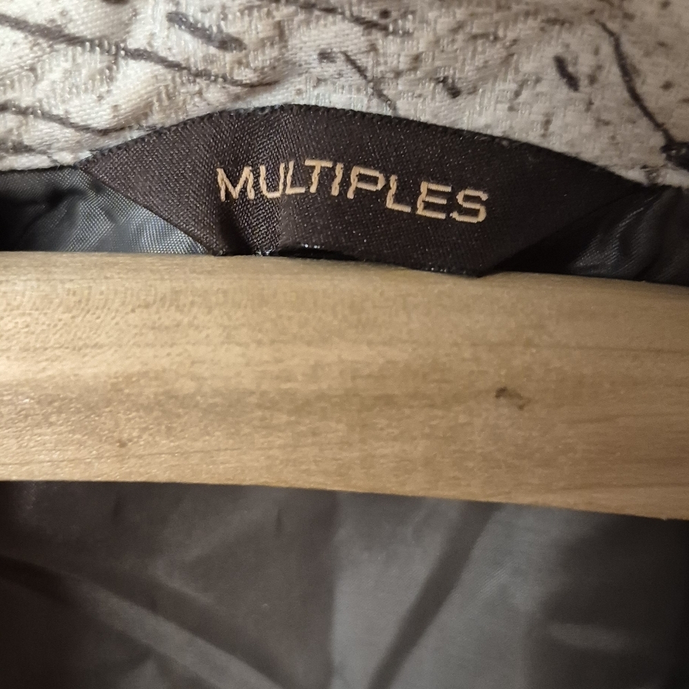 Multiples Patterned Gray Women's Jacket - image 6